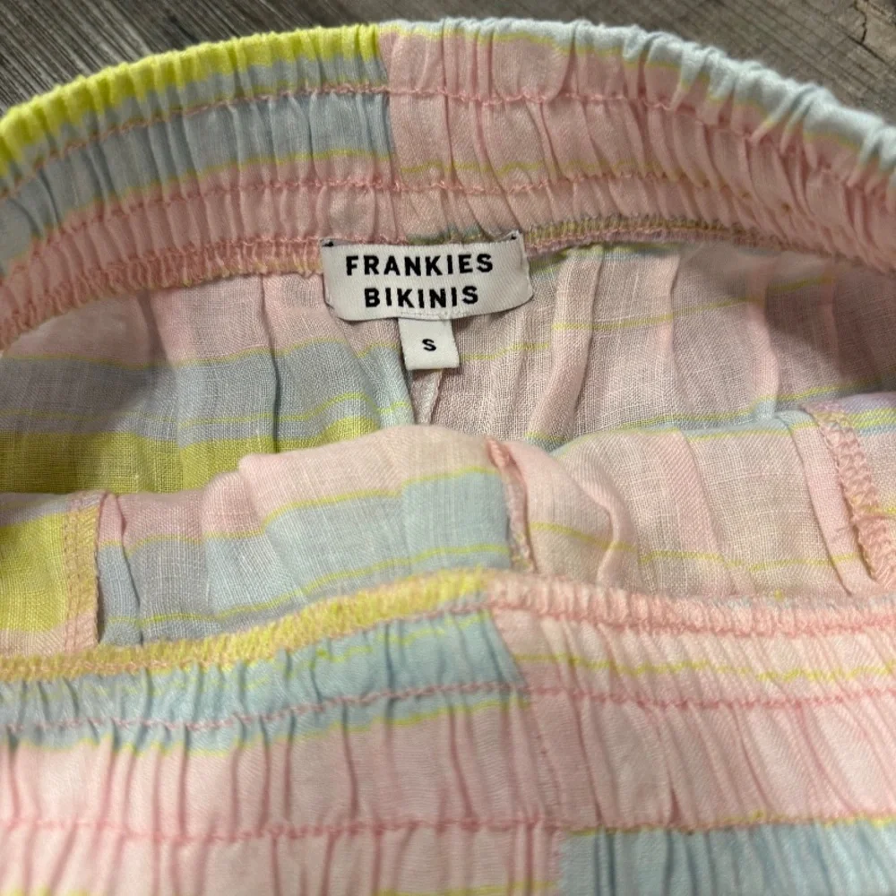Frankies Bikinis size S Lou Striped High Waist Shorts - Picture 4 of 6